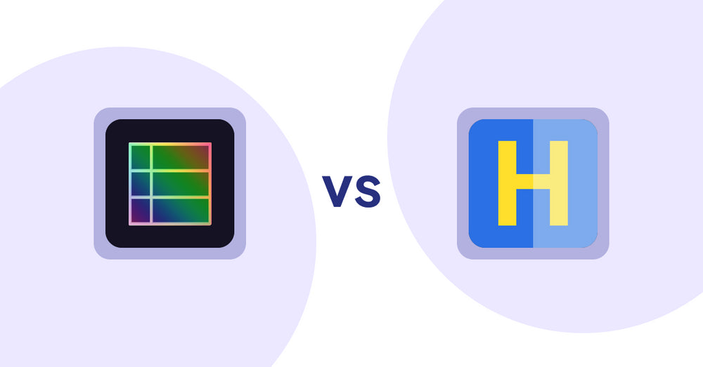 Shopify Product Display Apps: TableFlow Specification Table vs HiVar: Hide Sold Out Variants
