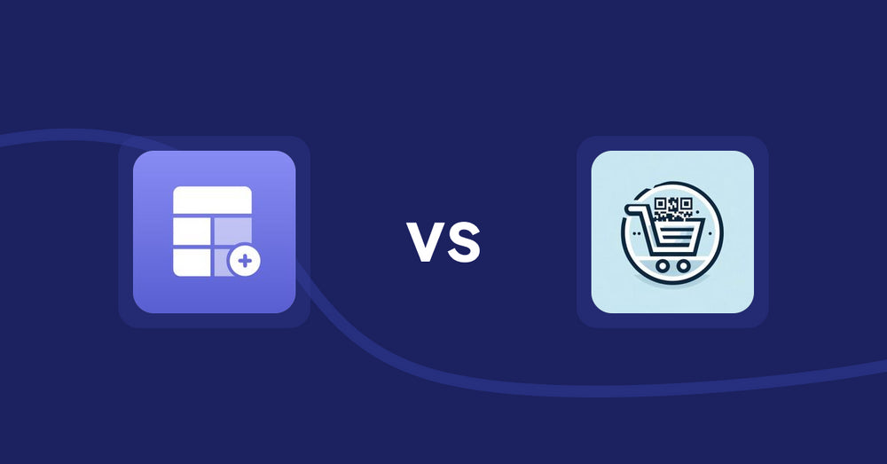 Shopify Product Display Apps: Eazy Specification Tags Table vs QR Cartify