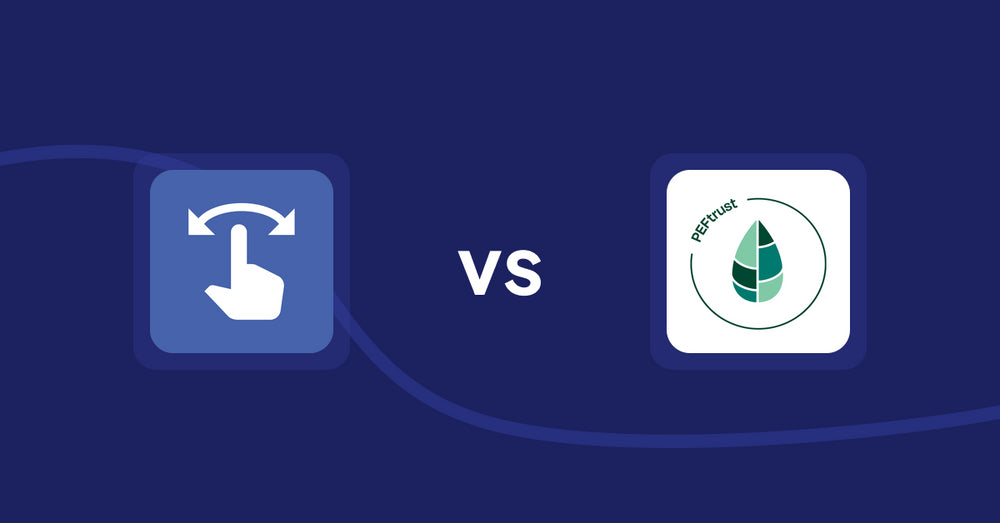 Shopify Product Display Apps: HypeSwipe: Swipes to Sales vs Peftrust