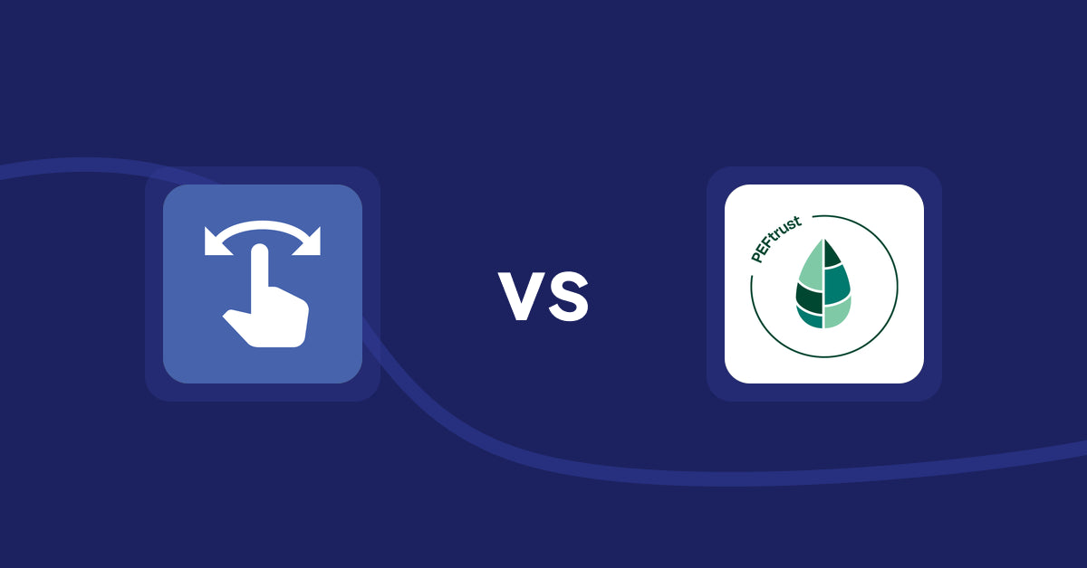 Shopify Product Display Apps: HypeSwipe: Swipes to Sales vs Peftrust