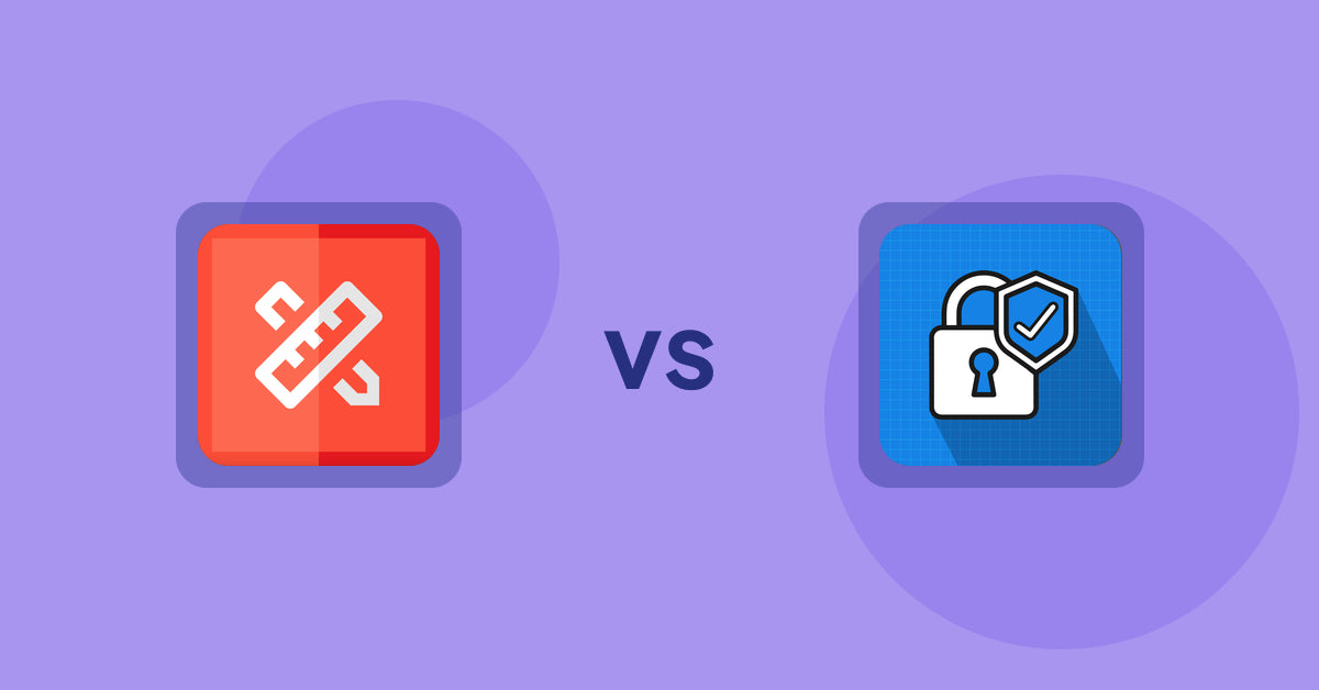 Shopify Product Display Apps: RT: Size Chart, Size Guide vs. B2B Essential Locks