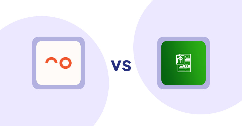 Shopify Product Display Apps: soona ‑ Content For Commerce vs OC Product Size Chart