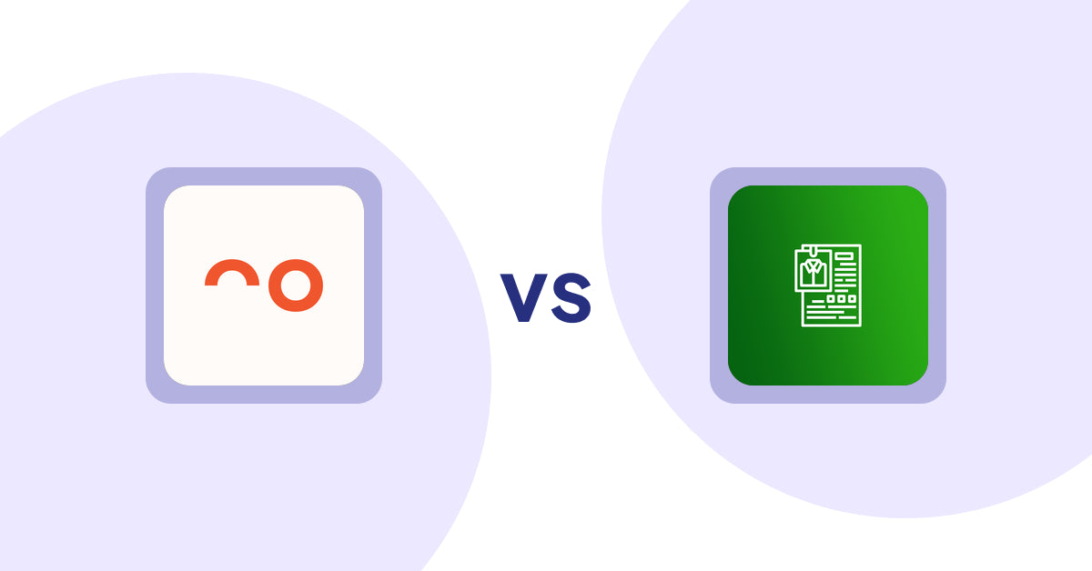 Shopify Product Display Apps: soona ‑ Content For Commerce vs OC Product Size Chart