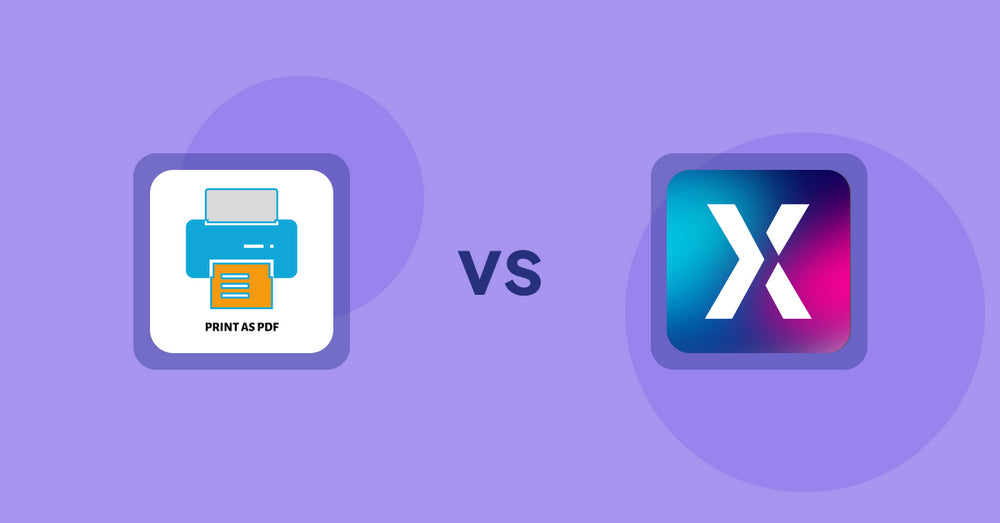 Shopify Product Display Apps: LitPDP ‑ Print as PDF vs. MW Upsell Popup & Cross‑sell