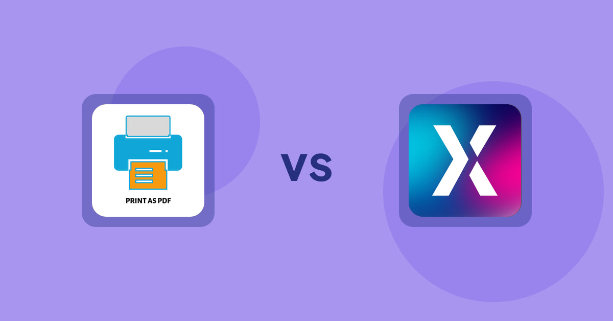 Shopify Product Display Apps: LitPDP ‑ Print as PDF vs. MW Upsell Popup & Cross‑sell