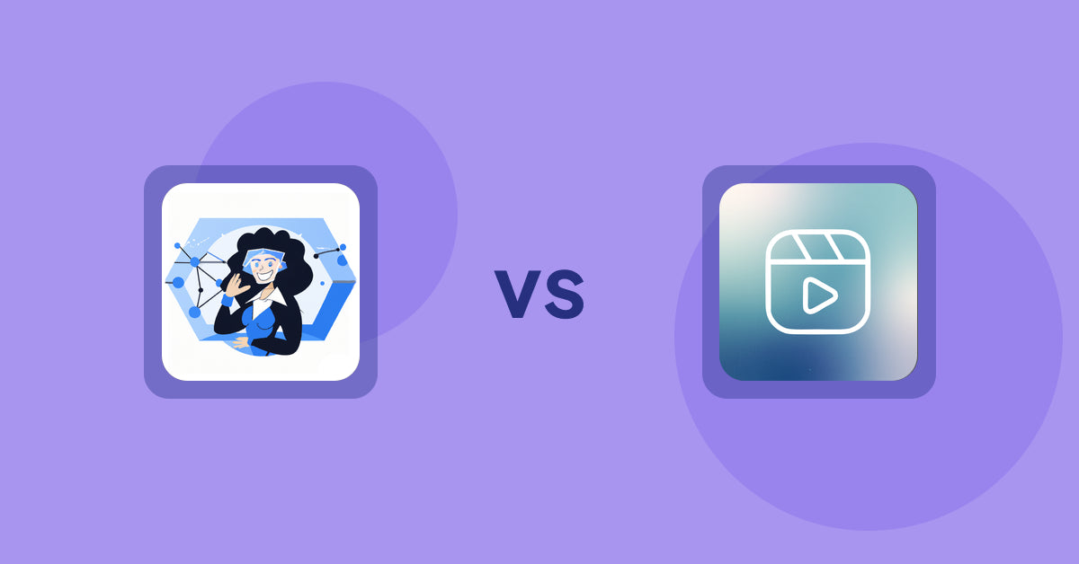Shopify Product Display Apps: Eva AI: Optimize Descriptions vs. Reelify ‑ Shoppable Reel Video