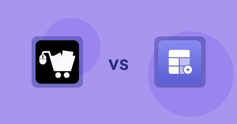 Shopify Product Display Apps: LM Add To Cart Sticky vs. Eazy Specification Tags Table
