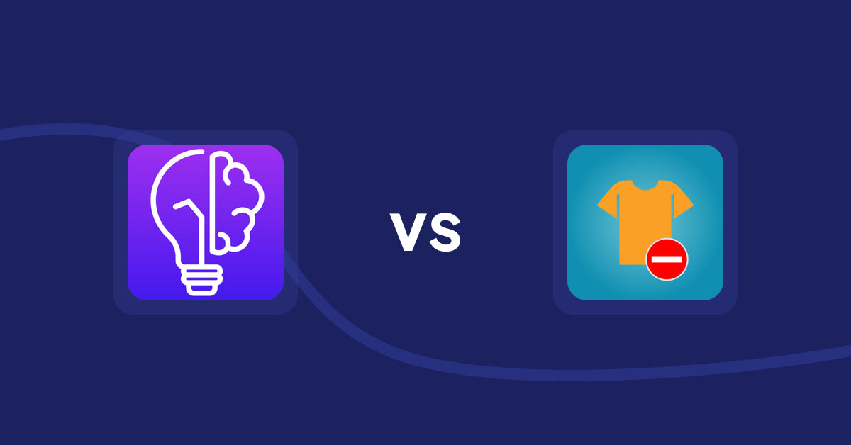 Shopify Product Display Apps: GoWise: AI Product Description vs. Products Unavailable