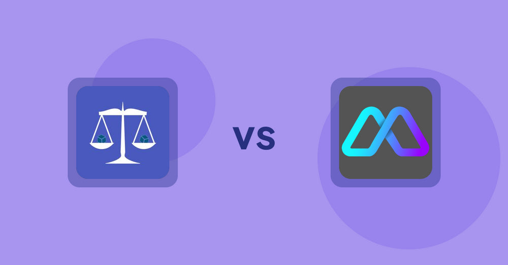 Shopify Product Display Apps: Equate ‑ Product Compare vs. Metadrob: Create Virtual Store