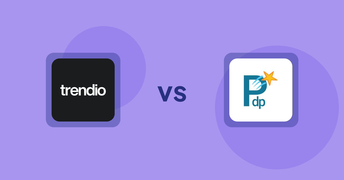 Shopify Product Display Apps: Trendio vs PDP Star