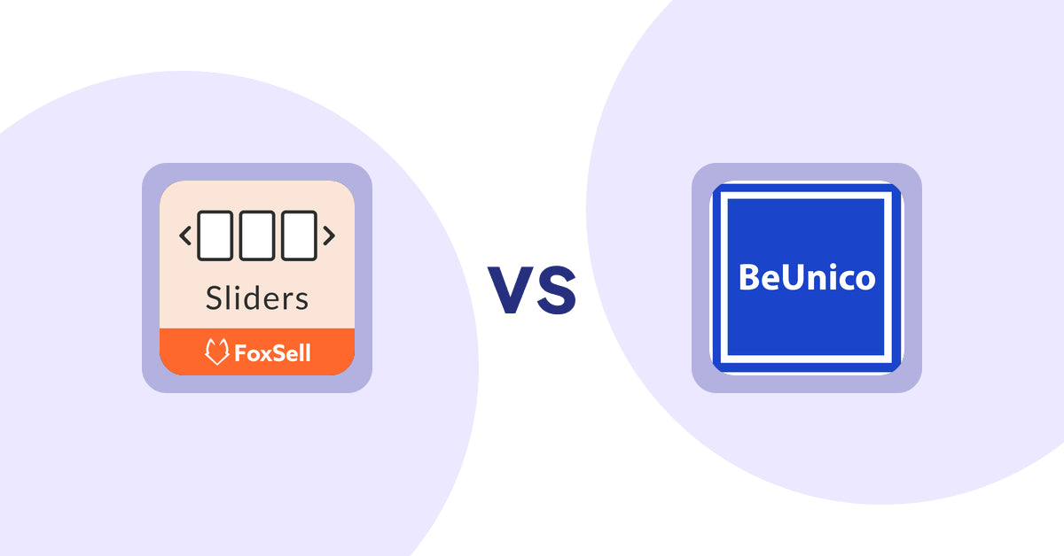 Shopify Product Display Apps: FoxSell Slider & Carousel vs BeUnico