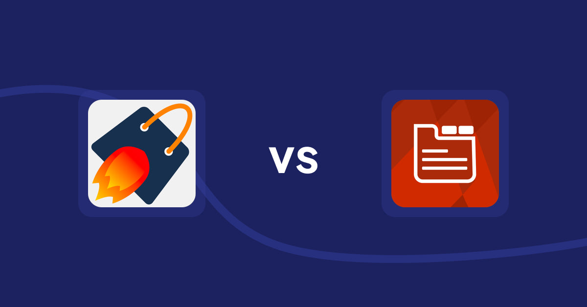 Shopify Product Display Apps: Cross Sell & Upsell Pro vs Tabs: SEO Product Tabs with AI