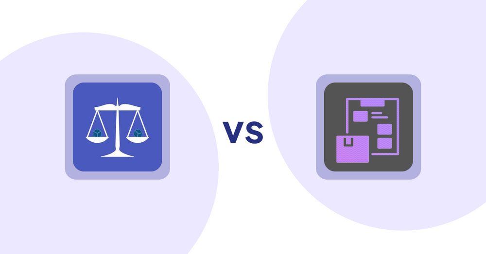Shopify Product Display Apps: Equate ‑ Product Compare vs. TezPDF: Product Catalogs