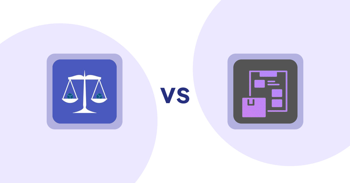 Shopify Product Display Apps: Equate ‑ Product Compare vs. TezPDF: Product Catalogs