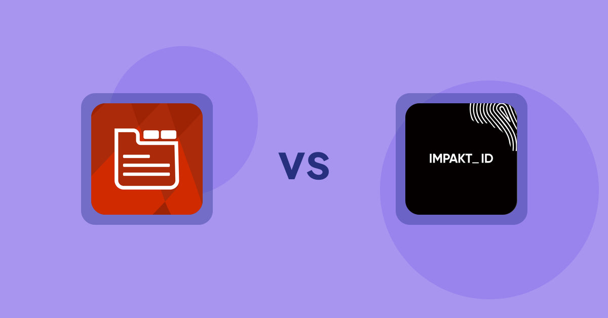 Shopify Product Display Apps: Tabs: SEO Product Tabs with AI vs IMPAKT ID: Fashion CO2 Tracker