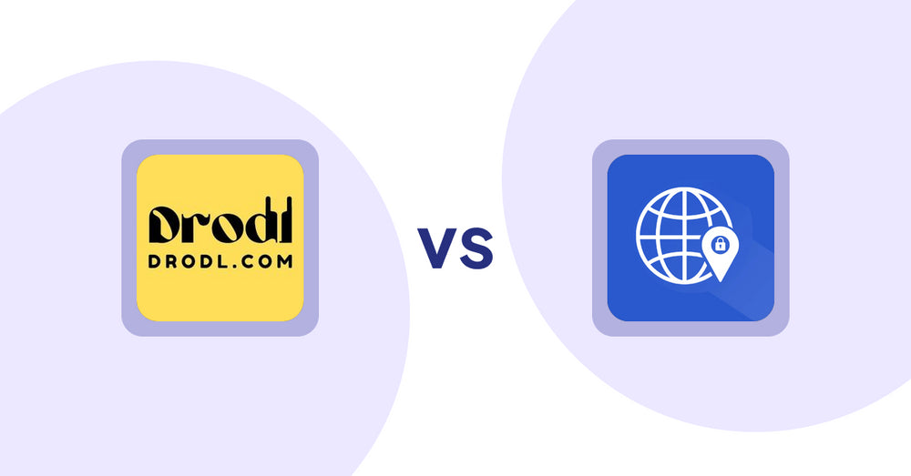 Shopify Product Display Apps: Drodl: Hide SoldOut Products vs Addify ‑ Country Restrictions