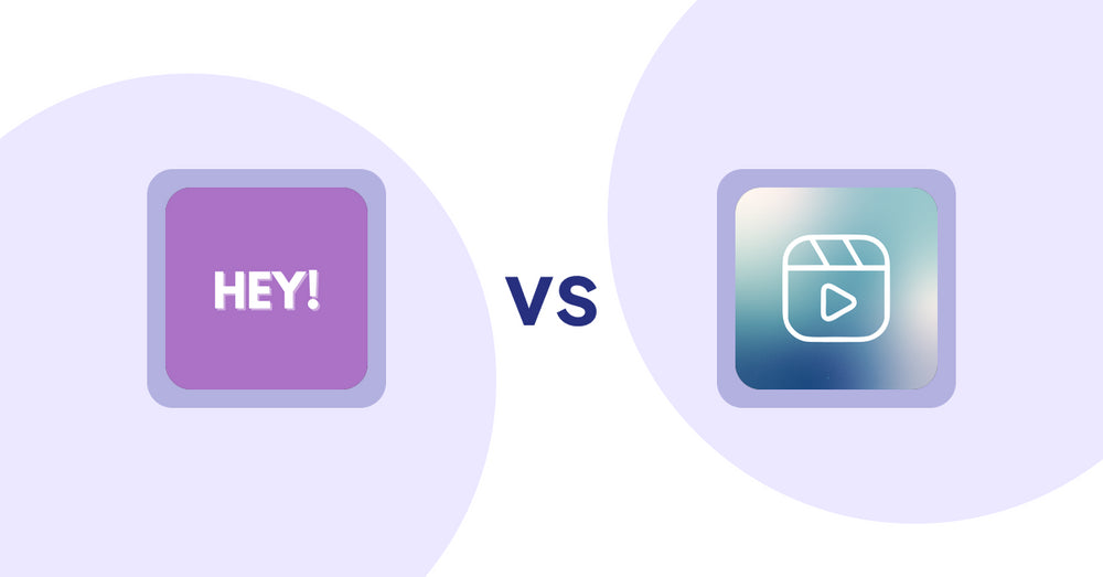 Shopify Product Display Apps: Hey! Product Page Banner & Text vs Reelify ‑ Shoppable Reel Video