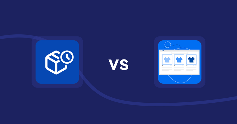 Shopify Product Display Apps: PreOrder Alpha vs. Hura Product Showcase Builder
