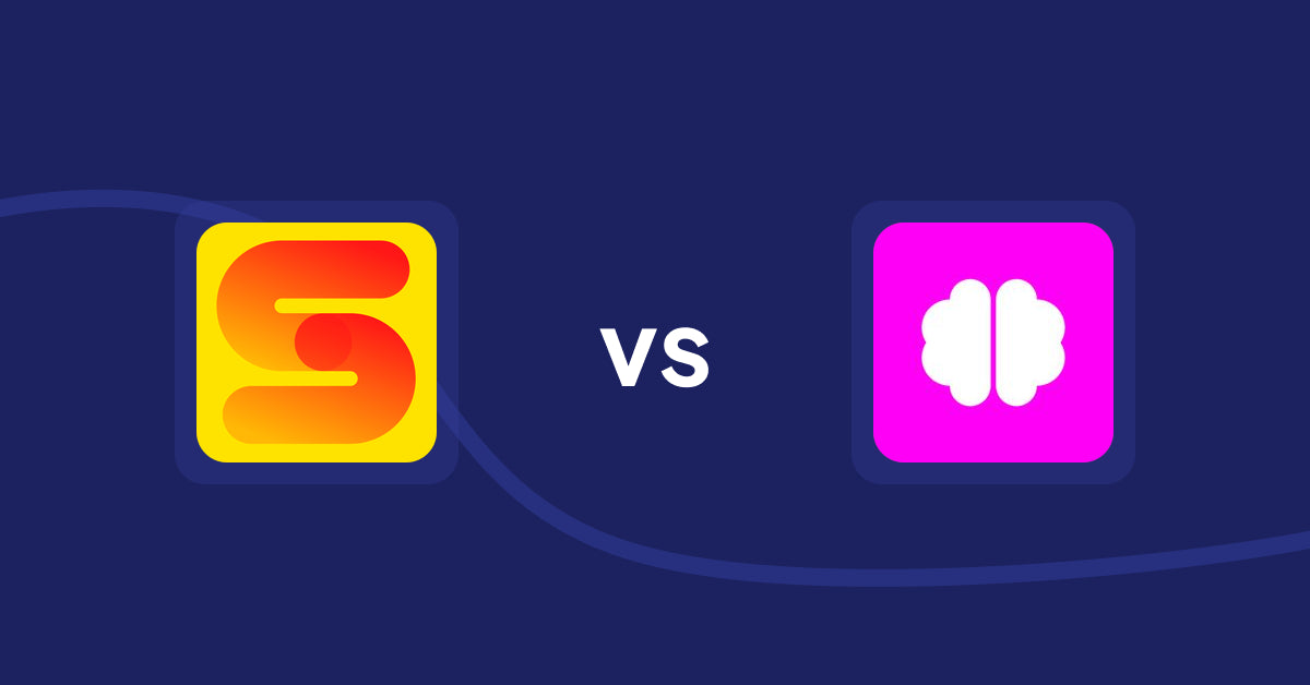 Shopify Product Display Apps: ST: Inventory & Sold Count Pro vs. Brainy: AI SEO & Content Boost