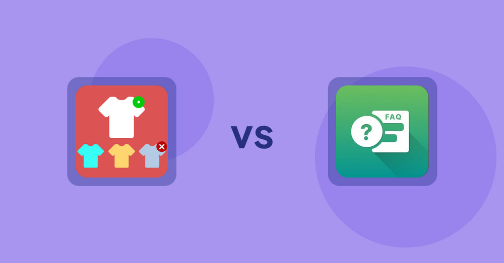 Shopify Product Display Apps: ST: Product & Collection Sort vs FAQ Expert: Product FAQ