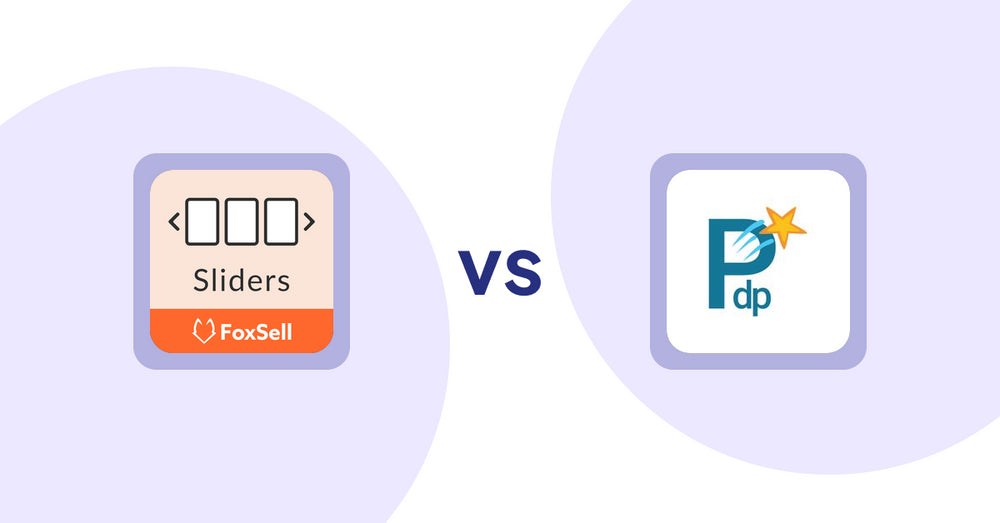 Shopify Product Display Apps: FoxSell Slider & Carousel vs PDP Star