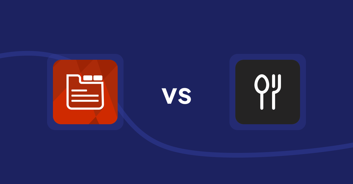 Shopify Product Display Apps: Tabs: SEO Product Tabs with AI vs ServeUp ‑ Restaurant Menu