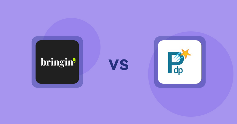 Shopify Product Display Apps: Bringin vs PDP Star