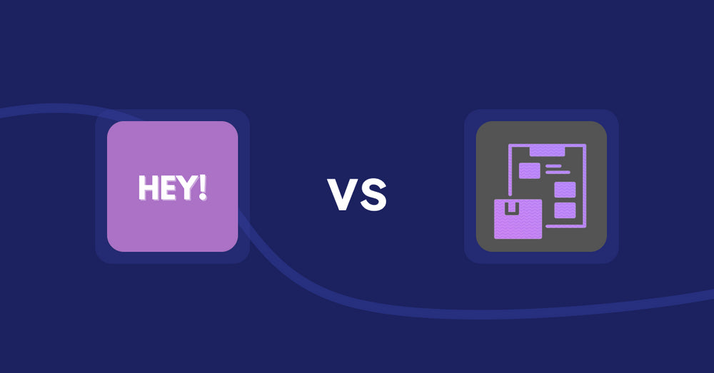 Shopify Product Display Apps: Hey! Product Page Banner & Text vs TezPDF: Product Catalogs