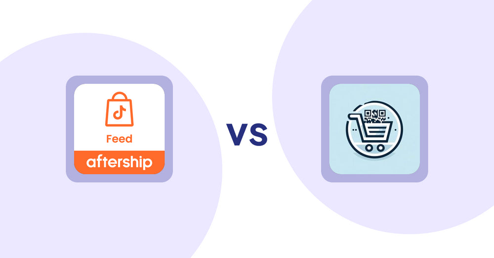 Shopify Product Display Apps: AfterShip Feed for TikTok Shop vs QR Cartify