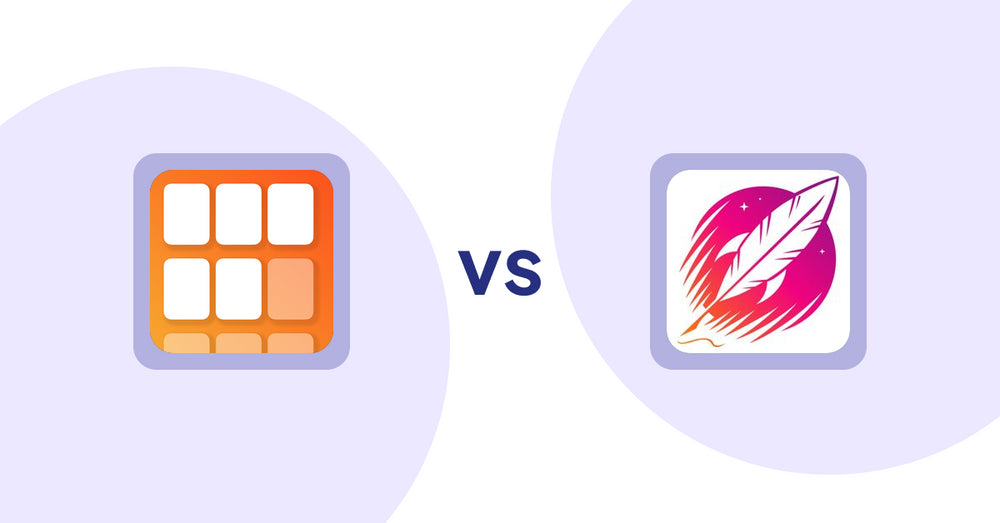 Shopify Product Display Apps: Scroll Bee − Infinite Scroll vs Wordsmith: Content Generator