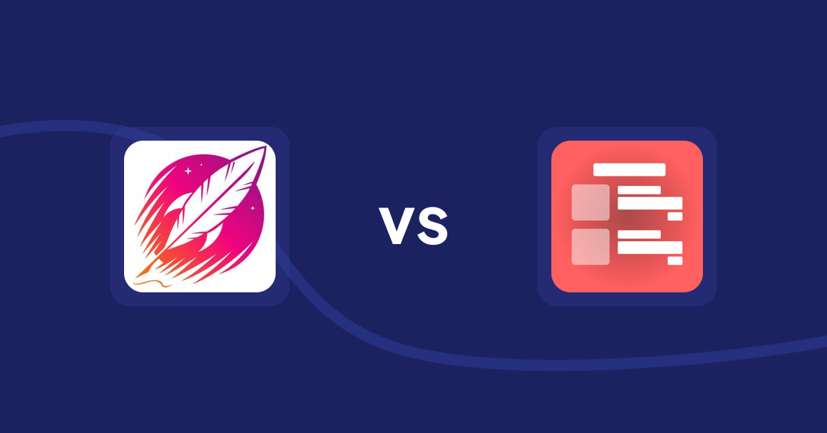 Shopify Product Display Apps: Wordsmith: Content Generator vs Menulog