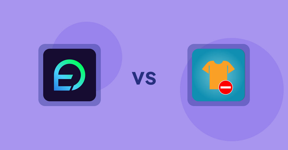Shopify Product Display Apps: EasyDisplay: Product Showcase vs Products Unavailable