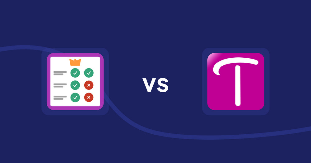 Shopify Product Display Apps: Pretty Comparison Tables vs WS Transparency