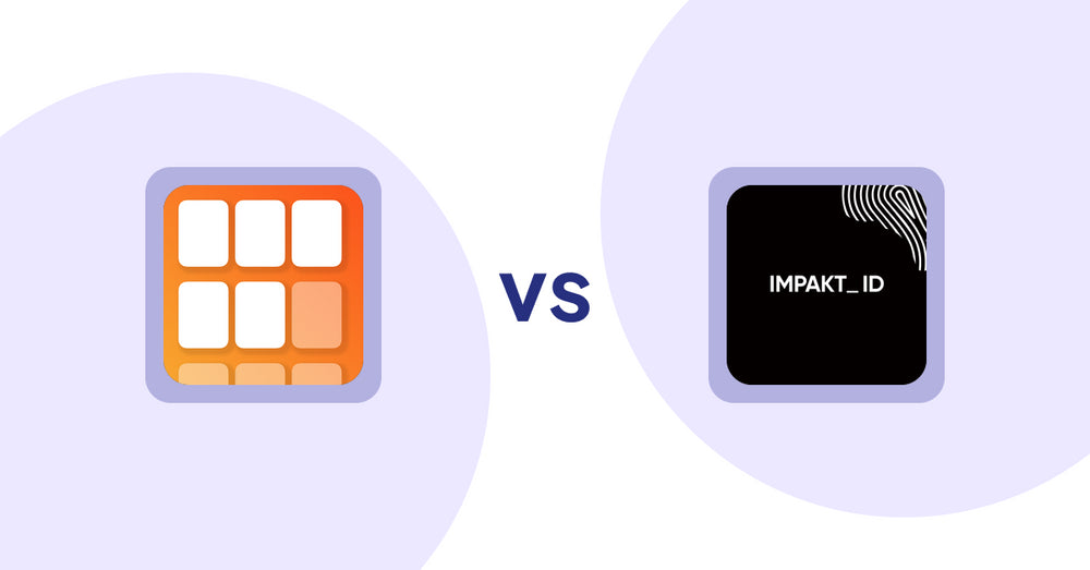 Shopify Product Display Apps: Scroll Bee ‑ Infinite Scroll vs IMPAKT ID: fashion CO2 tracker