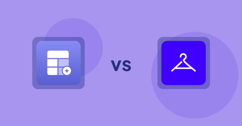 Shopify Product Display Apps: Eazy Specification Tags Table vs Aiuta