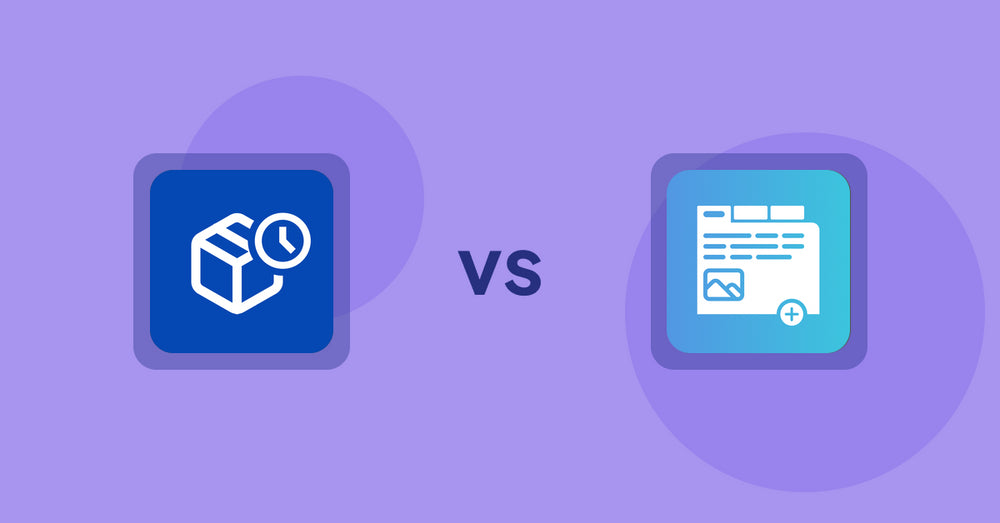 Shopify Product Display Apps: PreOrder Alpha vs. Advanced Product Tabs