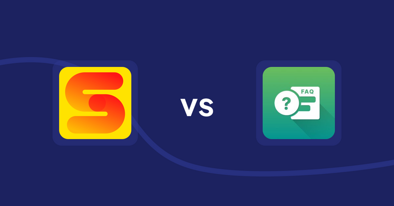 Shopify Product Display Apps: ST: Inventory & Sold Count Pro vs. FAQ Expert: Product FAQ