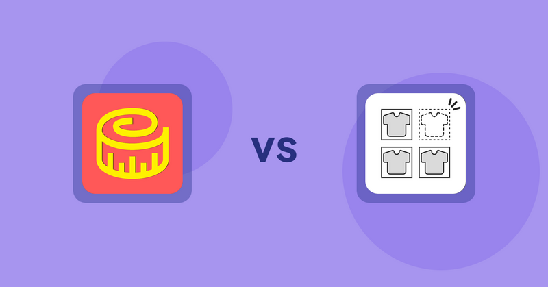 Shopify Product Display Apps: Snake Size Chart & Size Guide vs シンプル売り切れ非表示｜在庫切れ商品の表示変更