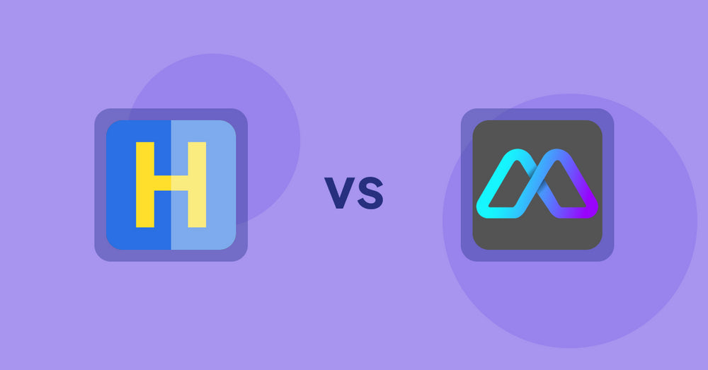 Shopify Product Display Apps: HiVar: Hide Sold Out Variants vs Metadrob: Create Virtual Store