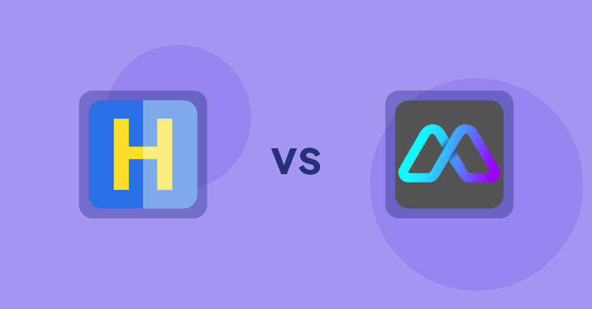 Shopify Product Display Apps: HiVar: Hide Sold Out Variants vs Metadrob: Create Virtual Store
