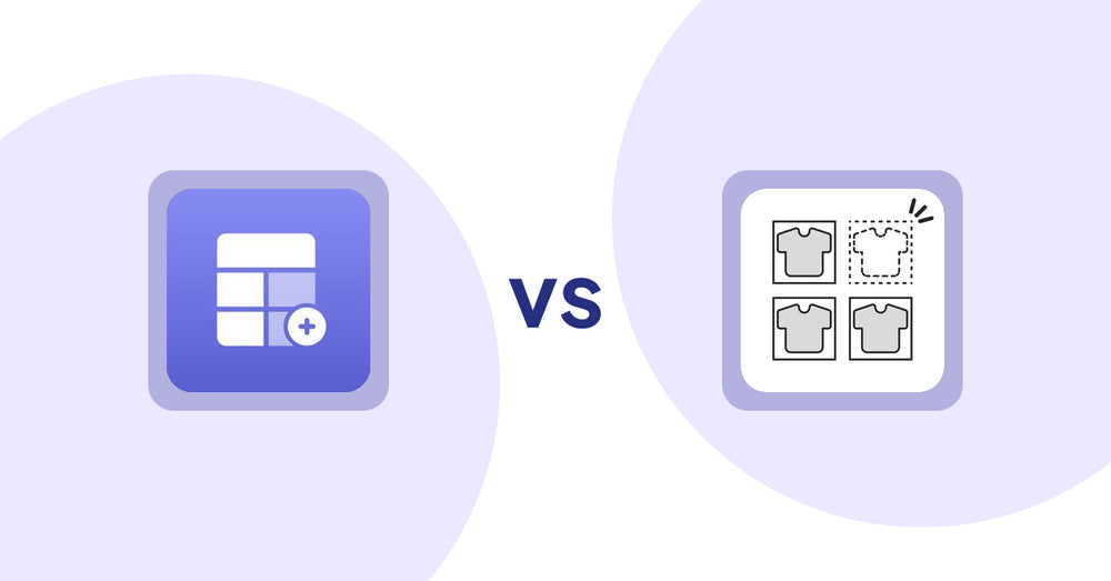 Shopify Product Display Apps: Eazy Specification Tags Table vs シンプル売り切れ非表示｜在庫切れ商品の表示変更