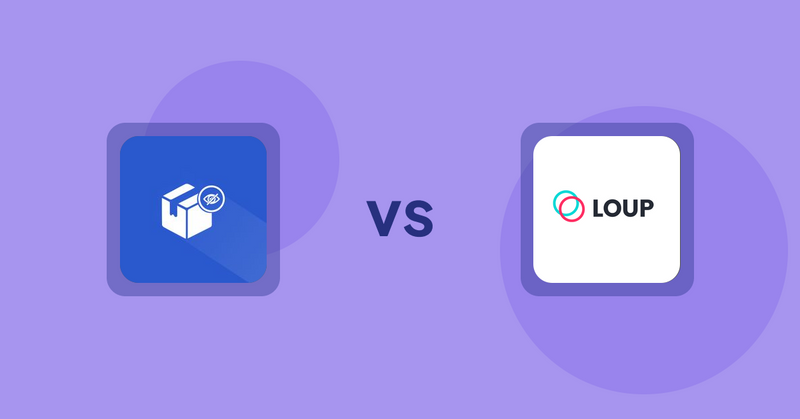 Shopify Product Display Apps: Addify ‑ Hide Products vs Loup: Sell on Instagram