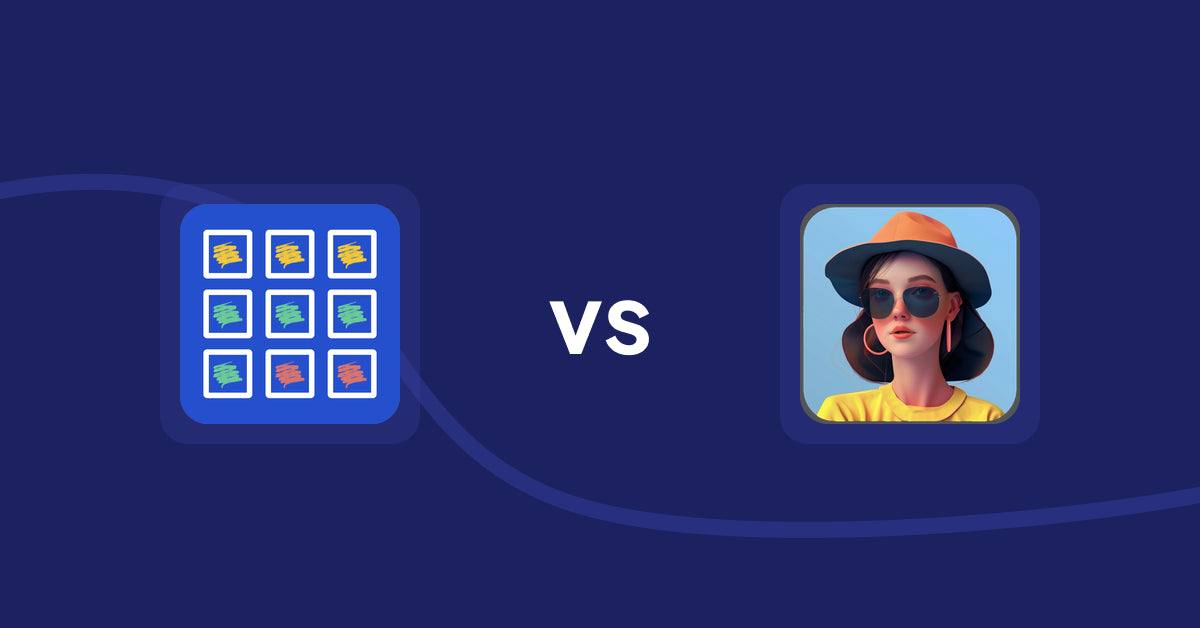 Shopify Product Display Apps: Pixc: Visual Merchandising vs Fit it