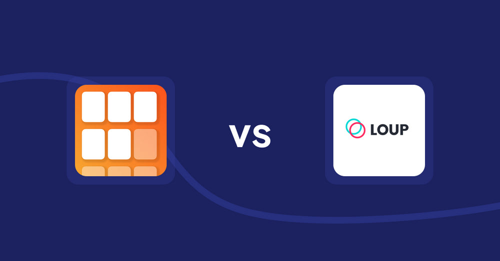 Shopify Product Display Apps: Scroll Bee ‑ Infinite Scroll vs Loup: Sell on Instagram