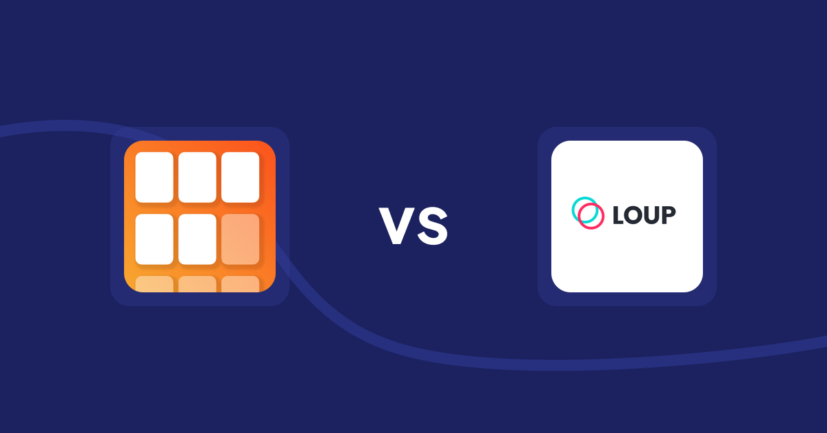 Shopify Product Display Apps: Scroll Bee ‑ Infinite Scroll vs Loup: Sell on Instagram