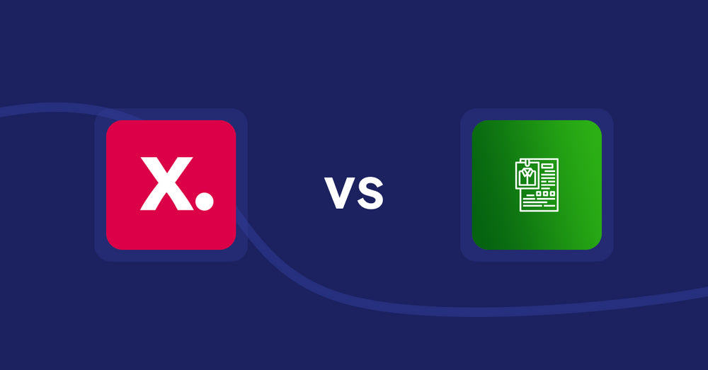 Shopify Product Display Apps: Category & Collection Sort |KX vs OC Product Size Chart