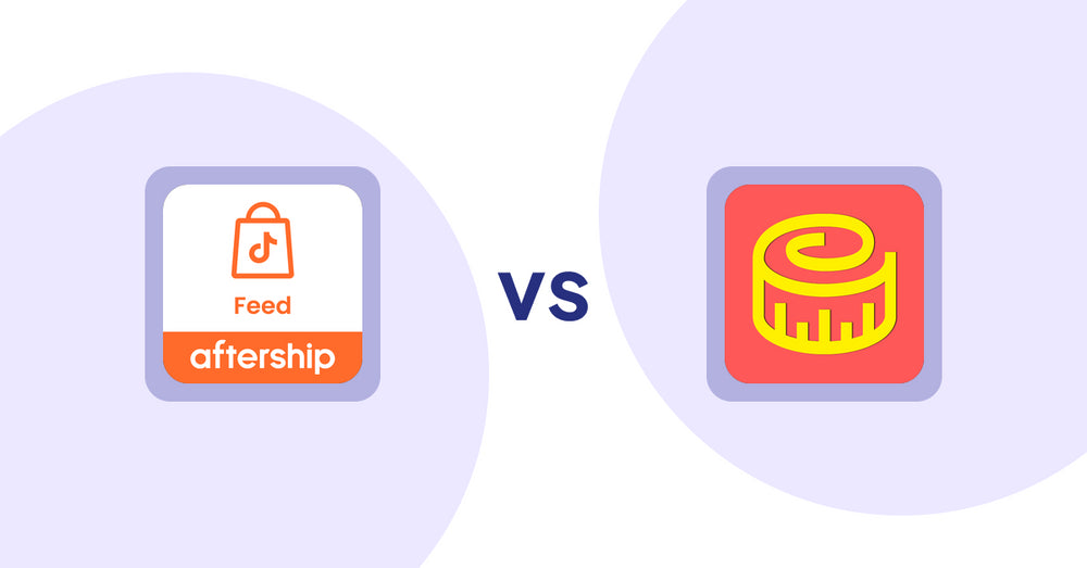 Shopify Product Display Apps: AfterShip Feed for TikTok Shop vs Snake Size Chart & Size Guide