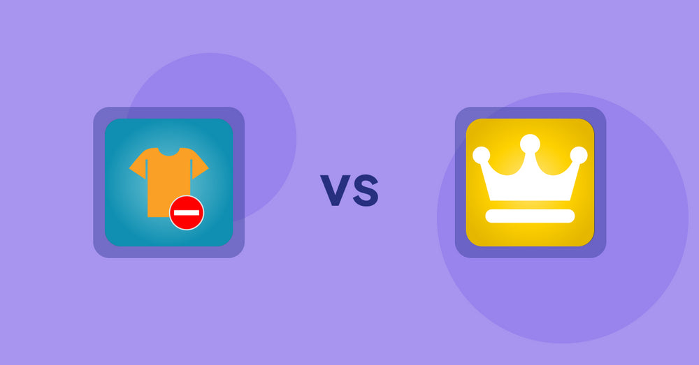 Shopify Product Display Apps: Products Unavailable vs. Awesome Ranking