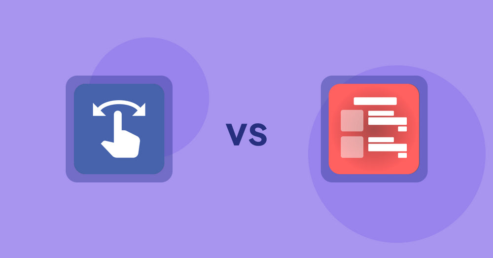 Shopify Product Display Apps: HypeSwipe: Swipes to Sales vs Menulog