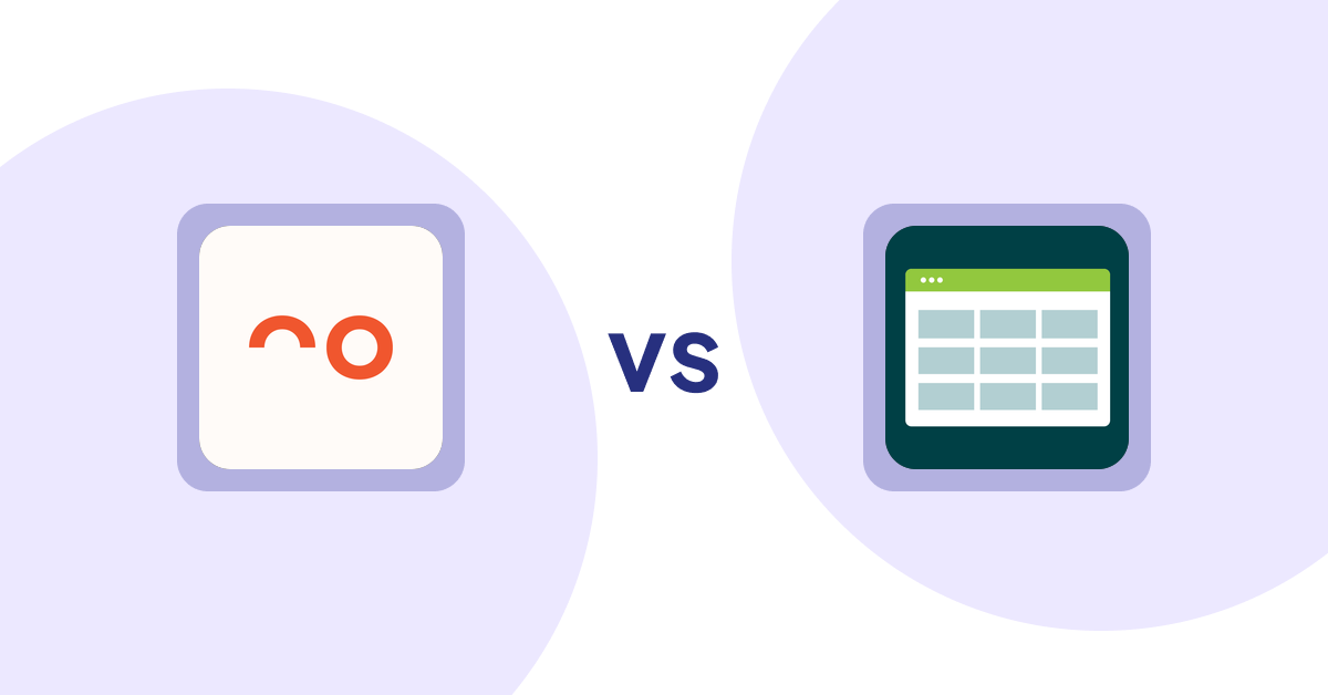 Shopify Product Display Apps: soona ‑ Content For Commerce vs Product Table